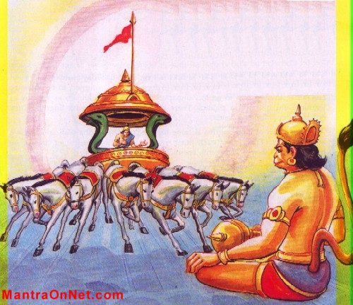 The sun god taught him Vedas, images of god hanuman. The sun god taught him Vedas,